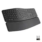 Logitech Ergo K860 Wireless Ergonomic Keyboard with Wrist Rest - Split Keyboard Layout for Windows/Mac, Bluetooth or USB Connectivity (Renewed)