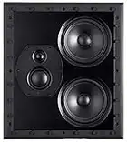 Monolith THX-LCR THX Ultra Certified 3-Way LCR in-Wall Speaker, 1in Silk Dome Tweeter with Neodymium Magnet and Copper Shorting Ring, for Home Theater, Easy Install