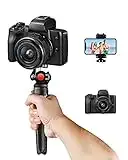 Camera Mini Tripod, Etour Lightweight Vlog Tripod Holder, Adjustable [Stable Handheld Vlogging Tripod] of DSLR Compatible with Sony A6000 Canon M50 G7x Mark ii/Phone, Table Stand for Vlogger Creator