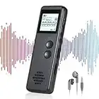 64GB Digital Voice Recorder with Playback, Langkou 1536Kbps Voice Activated Recorder for Lectures, Tape Recorder 776 Hour Audio Recording Device, A-B Repeat, MP3 Player Study, Business, Entertainment