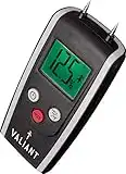 Valiant FIR421 Digital Moisture Meter for Firewood Timber and Brickwork, Black