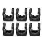 6 Pcs Billiards Pool Cue Clip Billiards Snooker Cue Locating Clip Holder Plastic Billiards Pool Cue Stick Clip for Pool Cue Racks Set