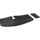 Microsoft Sculpt Ergonomic for Business clavier RF Wireless QWERTY Anglais Noir - Claviers (Standard, Sans fil, RF Wireless, QWERTY, Noir)