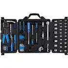 Cartman 122 Piece Auto Tool Accessory Set Tool Kit Set Electric Tool Set Drive Socket and Socket Wrench Sets Blue
