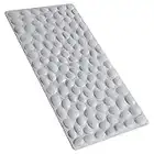 Non-Slip Bathtub Mat OTHWAY Soft Rubber Bathroom Bathmat with Strong Suction Cups (Gray)