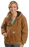 Carhartt Women's Quilted Flannel Lined Sandstone Active Jacket WJ130,Carhartt Brown,XX-Large