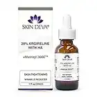 SKIN DEVA 20% Argireline Serum with Matrixyl 3000 Pure Hyaluronic Acid Serum For Face Deep Wrinkle Reducer Anti Aging Tones Skin and Stimulates Collagen Peptides Serum For Face