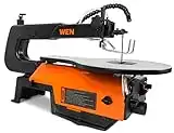 WEN 3923 16-Inch Variable Speed Scroll Saw with Easy-Access Blade Changes & Work Light, Black