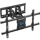 Pipishell TV Wall Mount Full Motion for Most 37-75 Inch LED LCD OLED TVs, Wall Bracket TV Mount Articulating Swivel Tilt Extension Leveling Holds up to 132lbs Max VESA 600x400mm Fits 12/16" Wood Stud