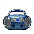 Toshiba TY-CRS9(L) Portable CD Boombox with Am/FM Stereo and Aux Input Blue