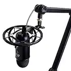 Blue Radius III Custom Microphone Shockmount for Yeti and Yeti Pro USB Microphones, Compatible with Standard Microphone Stands and Any Mic or Mic Clip with Standard Thread Mount - Black