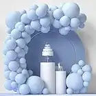 Blue Balloons 84 pcs Light Blue Balloons Garland Arch Kit 5 inch +12 inch +18 inch Pastel Blue Balloons Happy Birthday Balloons Baby Shower Decorations Wedding Balloons