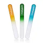 Babygoal Newborn Nail File Baby Nail Files 3 Pack with a Pouch,Genuine Czech Float Glass, Gift for Newborns,Toddlers,Infant, Babies &Young Children 3NF02