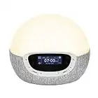 Lumie Bodyclock Shine 300 - Réveil et Simulateur d’Aube et de Crépuscule avec Radio et 14 Mélodies