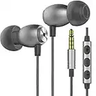 Betron GLD100 Headphones Earphones with Microphone Mic Volume Control Noise Isolating Earbuds for iPhone iPad Smartphone Laptop