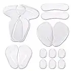 Set of 14 Clear Gel Heel Grips Liners High Heel Inserts Insoles Arch Support Anti Slip Forefoot Cushion Shoes Pad Shoe Stickers High Heel Pads for Foot Pain Relief