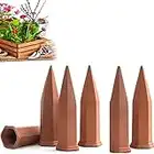 6PCS Plant Self Watering Spikes Wine Bottle Stake Automatic Terracotta Watering Stakes for Vacation Plant Watering Device Self Irrigation Watering System for Indoor & Outdoor Plants