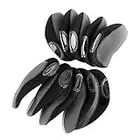 Couvre Club de Golf, 10 Pcs 3 Housse de Protection pour Tête de Club de Golf, Capuchon de Golf Housse de Tête de Golf, Néoprène Couvre-Fer Golf [Gris+Noir]