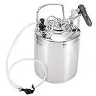 Homebrew Keg System Kit Edelstahl Mini Fass Spender Tragbarer Kegerator Kit Bierbrau-Set mit Schlauch Wasserhahn, 6 l / 10 l / 12 l 10l