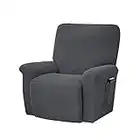 Orumrud Housse De Canapé Inclinable Élastique,4 Pièces Housses de Canapé，Housse De Fauteuil Électrique Antidérapante Housse De Fauteuil Relax, Amovible Et Lavable,Jacquard