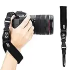 Soft Neoprene Camera Hand Wrist Grip Strap with Quick-Release for Canon EOS R10 R7 R5 R6 R RP Rebel T8i T7 T7i SL3 90D Sony A7 IV III Nikon Z fc Z50 Z5 Z6II Z7II Z6 Z7 Fuji X-T4 X-S10 X-T30 II X-Pro3