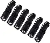 Chase Authentic Small Mini Single Mode Led Flashlights Aa Battery 1 Mode Flashlight Pack of 6