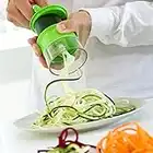 InnovaGoods® Cortador de verdura Spiralicer, ralladores de cocina para verduras, accesorios cocina, Utensilio de cocina espiralizador de verduras, cortador de verduras manual, Color Verde