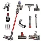 Dyson V11 Animal+ Cordless Red Wand Stick Vacuum Cleaner with 10 Tools Including High Torque Cleaner Head | Rechargeable, Cord-Free, Lightweight, Powerful Suction | Limited Red Edition (Renewed)