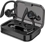 Wireless Earphones, Running Earphones for Sport, Bluetooth Earphones with Microphone, IPX7 Waterproof 60Hrs Playtime Stereo Sound Headphones for Gym and Workout