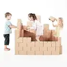 Gigi Bloks Bloques de Construcción Gigantes de Cartón | Juegos de Construcción para Niños 100 Piezas XXL | Kits de Ladrillos para Grandes Construcciones Infantiles de Castillos y Torres Grandes