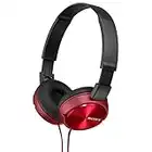 Sony MDR-ZX310 Foldable Headphones - Metallic Red