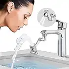 OFFOF Prolunga Rubinetto Bagno,1080° Swivel Robotic Arm Swivel Extension Faucet Aerator,2 Modalità Regolabili Estensione Rubinetto per Rubinetti Filettati M20/M22/M24 Prolunga Rubinetto Cucina