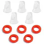 LitKiwi 5PCS Beer Keg Coupler Check Valve & 5PCS Beer Washer Gaskets,Gas Check Valves Beer Keg Coupler Accessories Kit for Sankey Couplers D Type Coupler Replacement