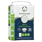 Sensalou Pantalones Incontinencia para Adultos Hombre y Mujer - Ropa Interior - Protector Perdidas de Vejiga Débil - Pañales Desechables Mojar Cama, Maternidad - 22 unidades - Blanco, Tallas Medium