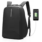 CoolBELL Sac à dos d'ordinateur portable de 15.6 pouces avec Port USB de charge/Sac anti-vol Léger de Ville/Sac à dos fonctionnel Backpack/sac à dos Imperméable pour Hommes/Femmes (Noir)