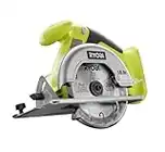 Ryobi One+ P501G 18V Lithium Ion Cordless 5 1/2 Inch Circular Saw w/ Included Blade (Battery Not included, Power Tool Only)