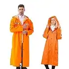 Pahajim Vestes Coupe-Pluie Imperméable Long Réutilisable Veste Reflechissant Résistant Aux Emergency Poncho Larmes Respirant pour Hommes Femmes en Plein Air Camping Randonnée Cyclisme Activité