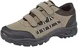 Mens Khaki and Brown Triple Touch Fastening Trail Shoe - Ascend - Khaki/Brown - size UK Mens Size 10