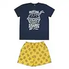 CERDÁ LIFE'S LITTLE MOMENTS Pijama Hombre Corto Bob Esponja de Color Azul Náutico Juego, L