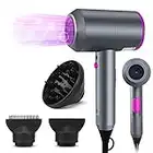 Professional Hair Dryer 2000W Fast Drying Ionic Hairdryer with Diffuser Hairdryer with 2 Speeds, 3 Heating and Cool Button for Women Man Home Travel Salon Hair Styling