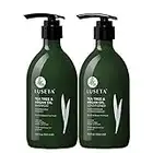 Luseta Tea Tree & Argan Oil Shampoo & Conditioner Set 2x16.9oz for Damaged and Oil Hair - Clarifying,Hydrating and Fighting Dandruff - Sulfate and Paraben Free for Men and Women