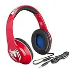 Spiderman Kids Headphones with Microphone, Adjustable Headband, Stereo Sound, 3.5mm Jack, Wired Headphones For Kids, Tangle-Free, Volume Control, Foldable, Childrens Headphones on ear, School Home, Tr
