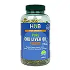 Holland & Barrett Pure Cod Liver Oil 1000mg - Natural Source of Omega-3, Vitamin A and Vitamin D - 240 Capsules