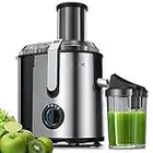 SiFENE Juicer Extractor, 3.2" Wide Mouth, Robust 1000W (Peak) Juicer Machine for Fresh Fruits and Vegetables, BPA-Free Stainless Steel, Quick Cleanup