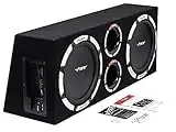 VIBE SLICK 12 Inch 2400 Watts Twin Passive Bass Subwoofer Enclosure