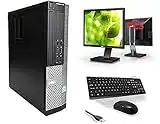 Optiplex Dell Intel i7-2600 Quad Core 16GB RAM 256GB SSD + 1TB HDD WiFi Windows 10 Desktop PC 22 FCS Computer Bundle (Renewed) (Renewed)