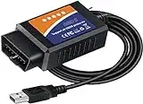 FORScan - Adattatore Scanner USB OBD2 con MS-Can/HS-Can, ELMconfig, Strumento diagnostico Professionale OBDII per Ford e Mazda