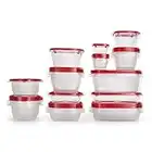 Rubbermaid TakeAlongs Food Storage Containers, 52 Pieces, Ruby Red