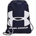 Under Armour Unisex Ozsee Sackpack, Carry-All Gym Rucksack for Men and Women, Running Bag with Chest Clip and Drawstring, Athletic Backpack for Everyday Use, Midnight Navy / Steel / White