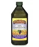 Pompeian 100% Grapeseed Oil, Light and Subtle Flavor, Perfect for High-Heat Cooking, Deep Frying and Baking, 68 FL. OZ.